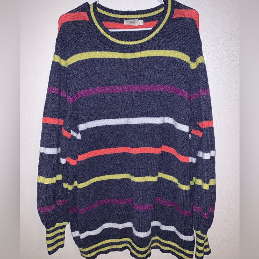 Neon Striped Sweater